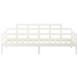Day Bed without Mattress White Solid Wood Pine 90x190 cm