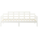 Day Bed without Mattress White Solid Wood Pine 90x190 cm
