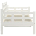 Day Bed without Mattress White Solid Wood Pine 90x190 cm