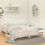 Pull-out Day Bed without Mattress White 90x190 cm