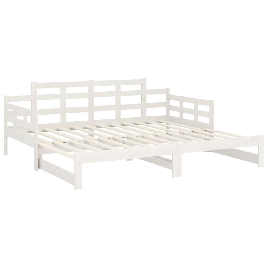 Pull-out Day Bed without Mattress White 90x190 cm