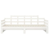 Pull-out Day Bed without Mattress White 2x(90x190) cm