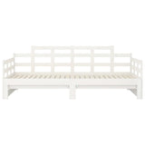 Pull-out Day Bed without Mattress White 2x(90x190) cm - Extra Image