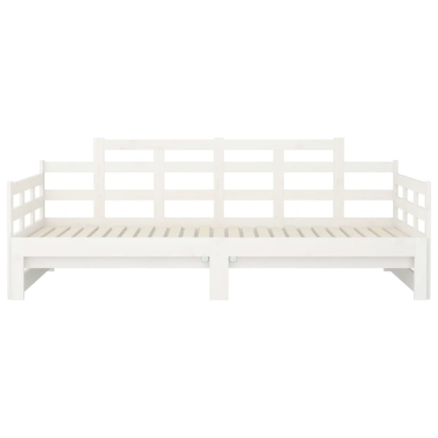 Pull-out Day Bed without Mattress White 90x190 cm