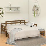 Pull-out Day Bed without Mattress Honey Brown 2x(90x190) cm