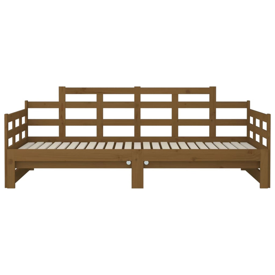 Pull-out Day Bed without Mattress Honey Brown 90x190 cm