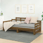 Pull-out Day Bed without Mattress Honey Brown 90x190 cm