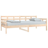 Day Bed without Mattress Solid Wood Pine 90x190 cm - Side View