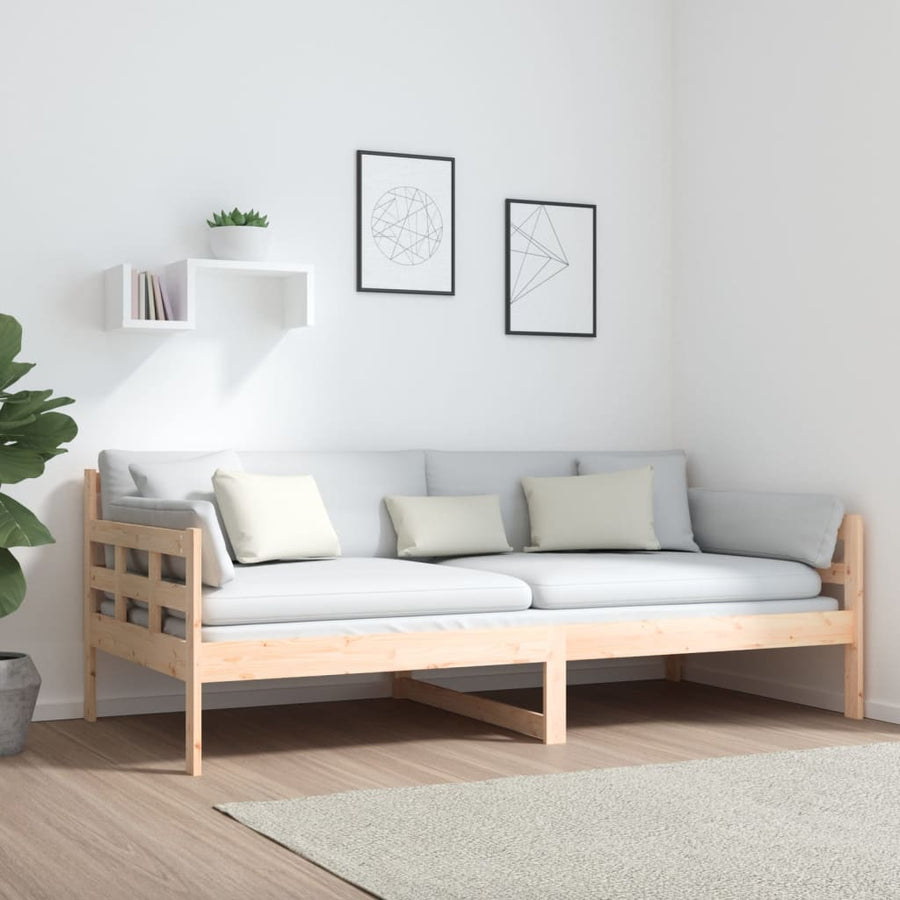 Day Bed without Mattress Solid Wood Pine 90x190 cm