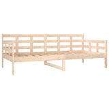 Day Bed without Mattress Solid Wood Pine 90x190 cm - Close-Up Angle