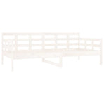 Day Bed without Mattress White Solid Wood Pine 90x190 cm