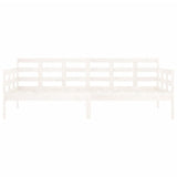Day Bed without Mattress White Solid Wood Pine 90x190 cm