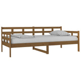 Day Bed without Mattress Honey Brown Solid Wood Pine 90x190 cm - Side View