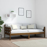 Day Bed without Mattress Honey Brown Solid Wood Pine 90x190 cm - Top-Down View