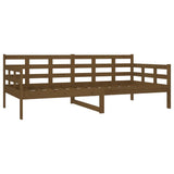 Day Bed without Mattress Honey Brown Solid Wood Pine 90x190 cm - Close-Up Angle