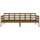 Day Bed without Mattress Honey Brown Solid Wood Pine 90x190 cm - Low Angle