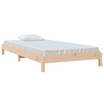 Stack Bed without Mattress 90x190 cm Solid Wood Pine