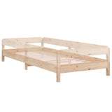 Stack Bed without Mattress 90x190 cm Solid Wood Pine