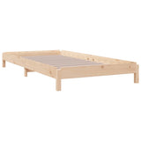 Stack Bed without Mattress 90x190 cm Solid Wood Pine