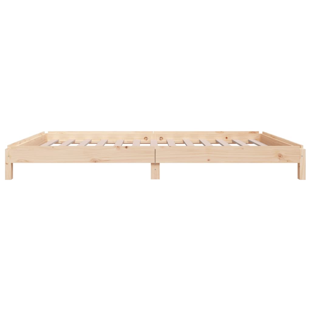Stack Bed without Mattress 90x190 cm Solid Wood Pine