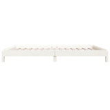 Stack Bed without Mattress White 90x190 cm Solid Wood Pine