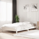 Stack Bed without Mattress White 90x190 cm Solid Wood Pine