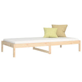 Day Bed without Mattress 90x190 cm Solid Wood Pine - Side View