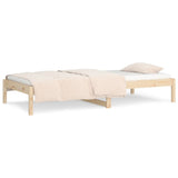 Day Bed without Mattress 90x190 cm Solid Wood Pine - 45-Degree Angle