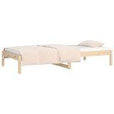 Day Bed without Mattress 90x190 cm Solid Wood Pine - Rear View