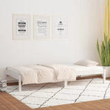 Day Bed without Mattress White 90x190 cm Solid Wood Pine - Top-Down View