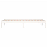 Day Bed without Mattress White 90x190 cm Solid Wood Pine