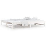 Pull-out Day Bed without Mattress White 2x(90x190) cm