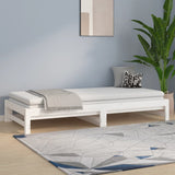 Pull-out Day Bed without Mattress White 2x(90x190) cm