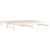Pull-out Day Bed without Mattress White 2x(90x190) cm