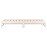 Pull-out Day Bed without Mattress White 2x(90x190) cm