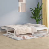 Pull-out Day Bed without Mattress White 2x(90x190) cm