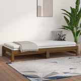 Pull-out Day Bed without Mattress Honey Brown 2x(90x190) cm
