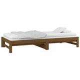 Pull-out Day Bed without Mattress Honey Brown 2x(90x190) cm