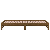 Pull-out Day Bed without Mattress Honey Brown 2x(90x190) cm