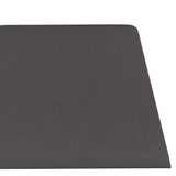 Wall Panels 12 pcs Dark Grey 30x15 cm Fabric 0.54 m² - 45-Degree Angle