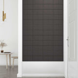 Wall Panels 12 pcs Dark Grey 30x15 cm Fabric 0.54 m² - Rear View