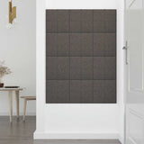 Wall Panels 12 pcs Dark Grey 30x30 cm Fabric 1.08 m² - Rear View