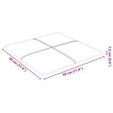 Wall Panels 12 pcs Dark Grey 30x30 cm Fabric 1.08 m² - Low Angle