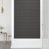 Wall Panels 12 pcs Dark Grey 60x30 cm Fabric 2.16 m² - Rear View
