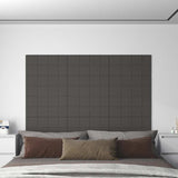 Wall Panels 12 pcs Dark Grey 60x30 cm Fabric 2.16 m²