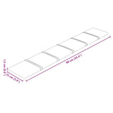 Wall Panels 12 pcs Dark Grey 90x15 cm Fabric 1.62 m² - Low Angle