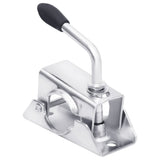 Jockey Wheel for Trailer with Split Clamp 48 mm Galvanised Steel - Rear View