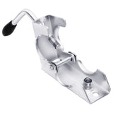 Jockey Wheel for Trailer with Split Clamp 48 mm Galvanised Steel - Close-Up Angle