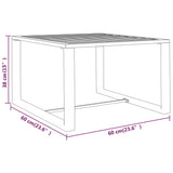 3 Piece Garden Lounge Set with Cushions Aluminium Anthracite - Low Angle