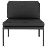 3-Seater Garden Sofa with Cushions Aluminium Anthracite